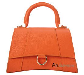 Кожаная женская сумка Virginia Conti (Италия) оранжевая VC03411orange