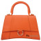 Кожаная женская сумка Virginia Conti (Италия) оранжевая VC03411orange