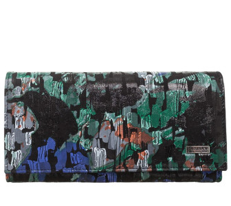 Женский кожаный кошелек Desisan принт цветы Женский кожаный кошелек Desisan принт цветы