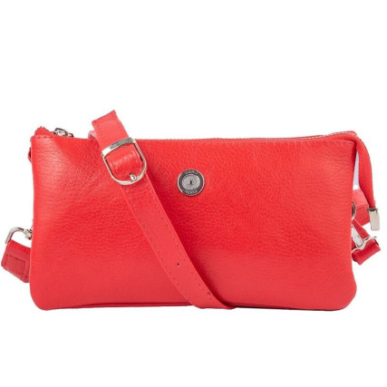 Женская кожаная сумка KARYA красная 0840-46