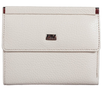 Женский кожаный кошелек Desisan молочный