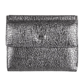 Женский кожаный кошелек Desisan серебро