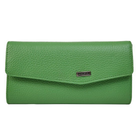Зеленый женский кожаный кошелек Desisan