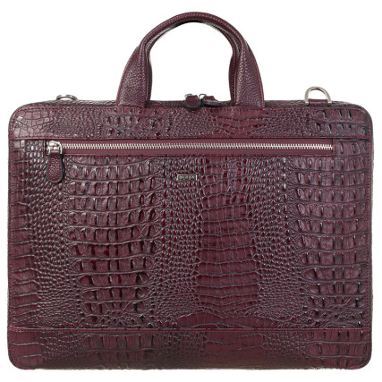 Кожаный портфель Desisan бордовый 1347-60