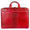 Кожаный красный портфель Desisan 1347-658