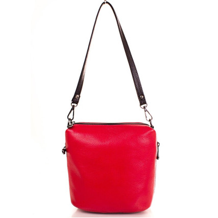 Кожаная женская сумка Desisan красная 1484-4