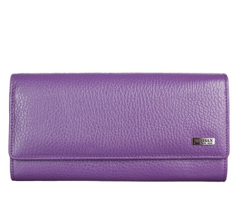 Фиолетовый женский кожаный кошелек Desisan