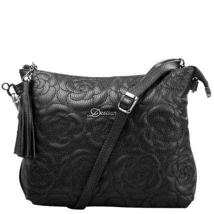 Женская кожаная сумка Desisan 1515-279 черная