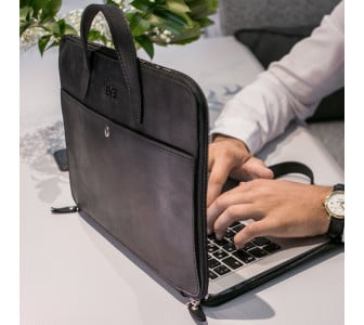 Кожаная сумка для ноутбука Level "Фолдер"