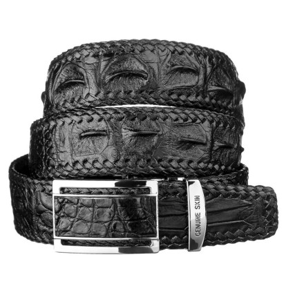 Мужской ремень CROCODILE LEATHER из кожи крокодила – Фото 1