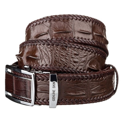 Мужской ремень CROCODILE LEATHER из кожи крокодила – Фото 1