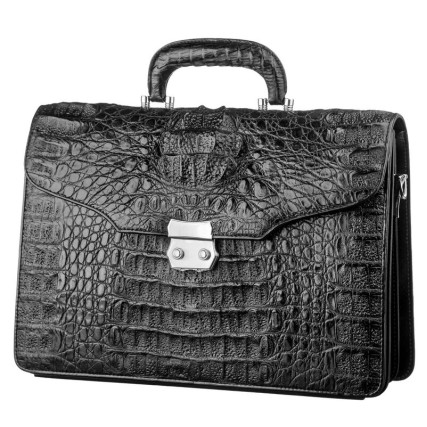 Портфель CROCODILE LEATHER из кожи крокодила – Фото 1