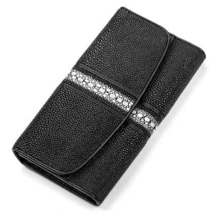 Женский кошелек из кожи ската STINGRAY LEATHER – Фото 1