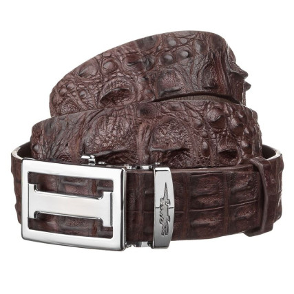 Мужской ремень CROCODILE LEATHER из кожи крокодила – Фото 1