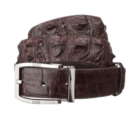 Мужской ремень CROCODILE LEATHER из кожи крокодила