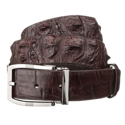 Мужской ремень CROCODILE LEATHER из кожи крокодила – Фото 1