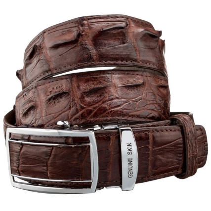 Мужской ремень CROCODILE LEATHER из кожи крокодила – Фото 1