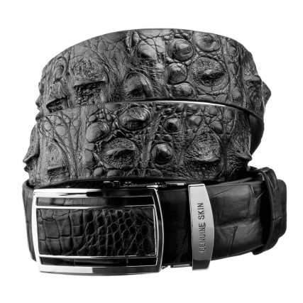 Мужской ремень CROCODILE LEATHER из кожи крокодила – Фото 1