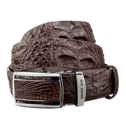 Мужской ремень CROCODILE LEATHER из кожи крокодила – Фото 1