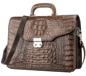 Портфель CROCODILE LEATHER из кожи крокодила