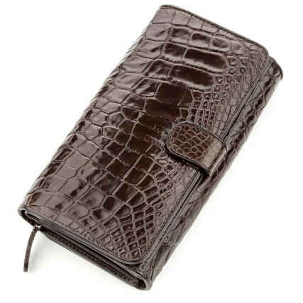 Мужской клатч из кожи крокодила CROCODILE LEATHER – Фото 1