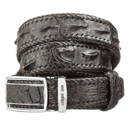 Мужской ремень CROCODILE LEATHER из кожи крокодила – Фото 1