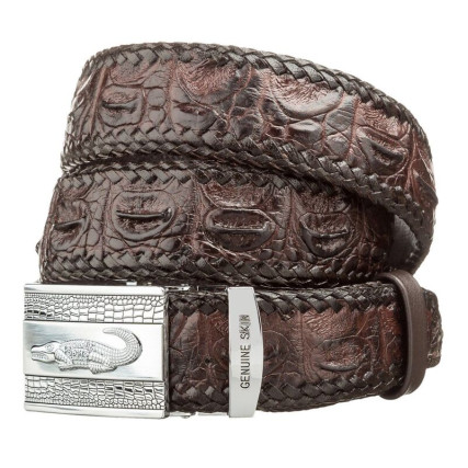 Мужской ремень CROCODILE LEATHER из кожи крокодила – Фото 1