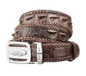 Мужской ремень CROCODILE LEATHER из кожи крокодила