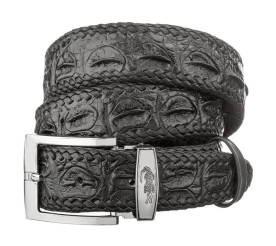 Мужской ремень CROCODILE LEATHER из кожи крокодила