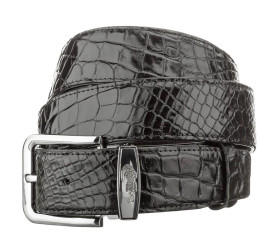 Мужской ремень CROCODILE LEATHER из кожи крокодила
