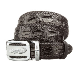 Мужской ремень CROCODILE LEATHER из кожи крокодила