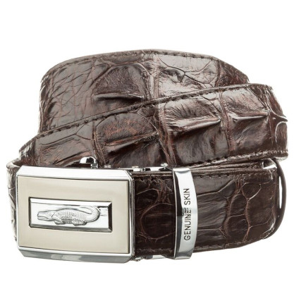 Мужской ремень CROCODILE LEATHER из кожи крокодила – Фото 1
