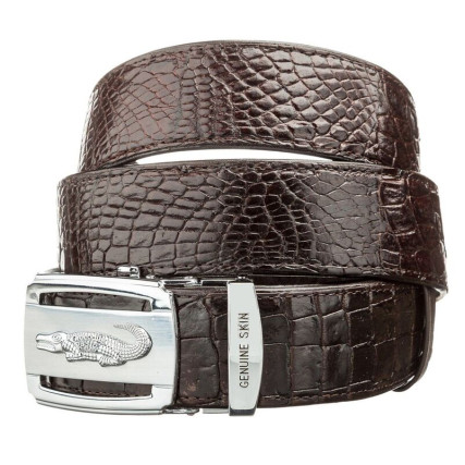 Мужской ремень CROCODILE LEATHER из кожи крокодила – Фото 1