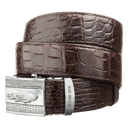 Мужской ремень CROCODILE LEATHER из кожи крокодила – Фото 1