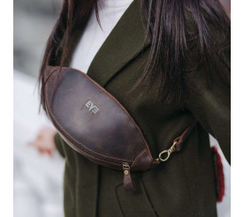 Кожаная сумка Level "Кофе"