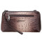 Женская кожаная сумка Desisan бежевая 2012-4228 кроко