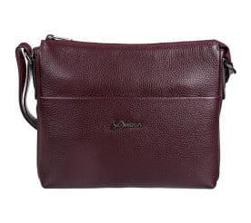 Женская бордовая кожаная сумка Desisan 3015-339