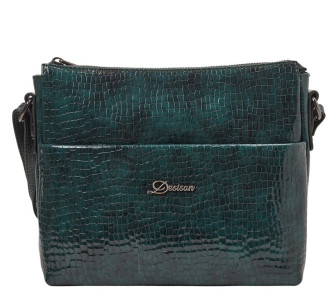 Женская кожаная сумка Desisan 3015-831 зеленая 