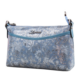 Женская кожаная сумка Desisan 3033-225 голубая