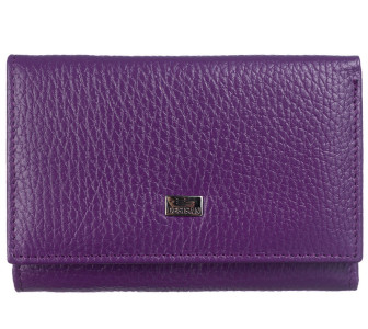 Фиолетовый женский кошелек из натуральной кожи Desisan