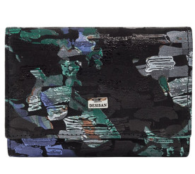 Женский кожаный кошелек Desisan мультиколор