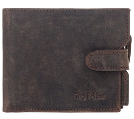 Кожаный мужской кошелек Tony Bellucci коричневый