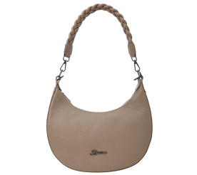 Женская кожаная бежевая сумка-багет Desisan 5002-283