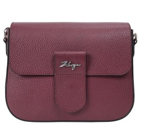 Женская кожаная сумка KARYA 5068-243 бордовая