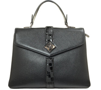 Женская кожаная черная сумка Desisan 6044-011