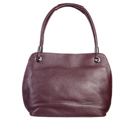 Кожаная бордовая женская сумка Desisan 7146-339