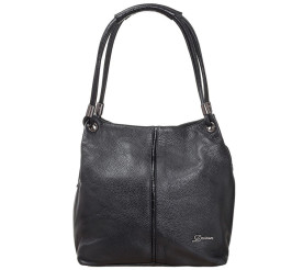 Кожаная черная женская сумка Desisan 7153-011