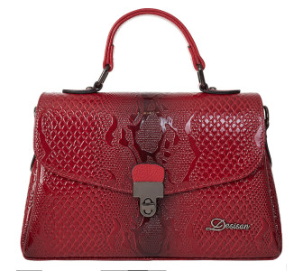 Женская кожаная сумка Desisan 7305-500 красная