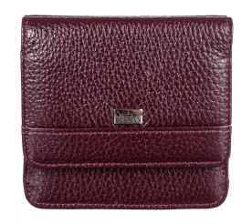 Женский кожаный кошелек Desisan бордовый