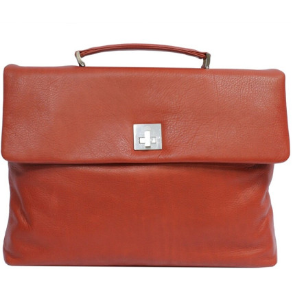 Кожаная красная сумка портфель TONY PEROTTI (Италия) Contatto 9160-35 rosso